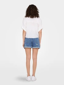Рубашки Only PAULA LIFE S/S TIE SHIRT модель 15281497_White Фото