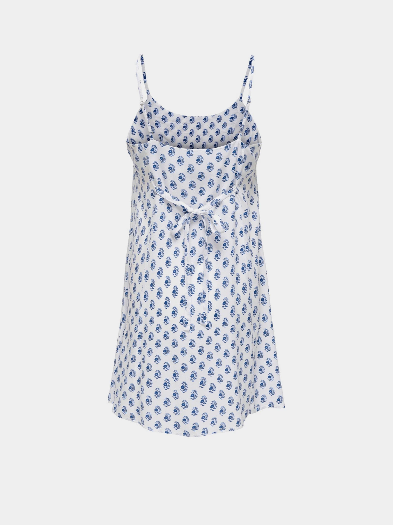 Платья Only LIANA LIFE STRAP SHORT DRESS модель 15375233_Cloud Dancer BLUE DITSY Фото