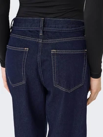 Джинсы Only GIANNA MW STRAIGHT DNM модель 15361587_Dark Blue Denim RINSE Фото