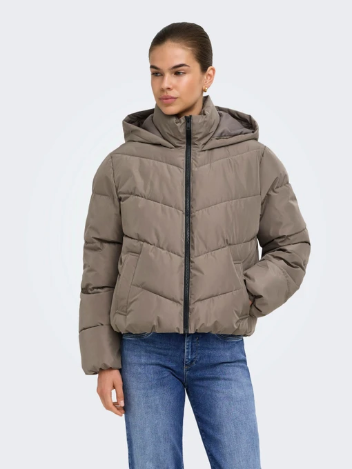 Куртки та дублянки Only CLAIR PUFFER HOOD JACKET модель 15373797_Walnut Фото