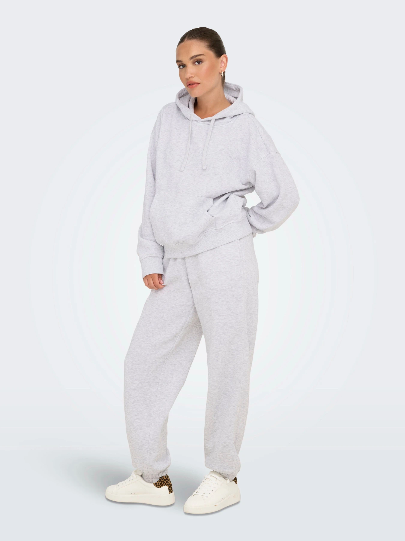Худи и свитшоты Only BEST L/S HOOD SWT модель 15338730_Light Grey Melange Фото