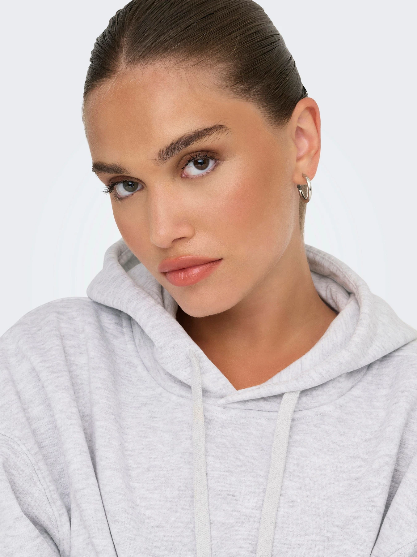 Худи и свитшоты Only BEST L/S HOOD SWT модель 15338730_Light Grey Melange Фото