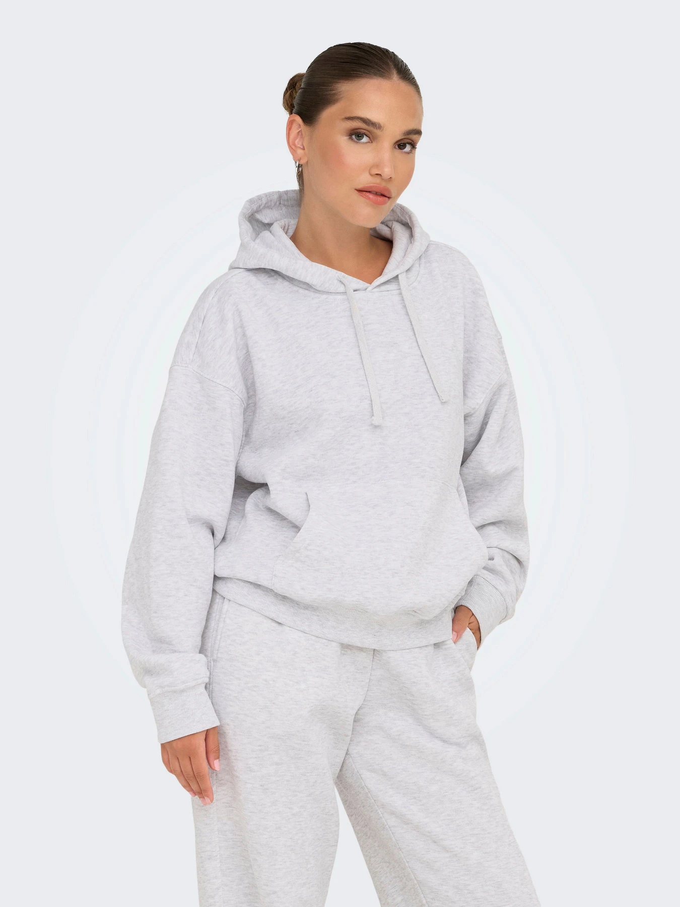 Худи и свитшоты Only BEST L/S HOOD SWT модель 15338730_Light Grey Melange Фото