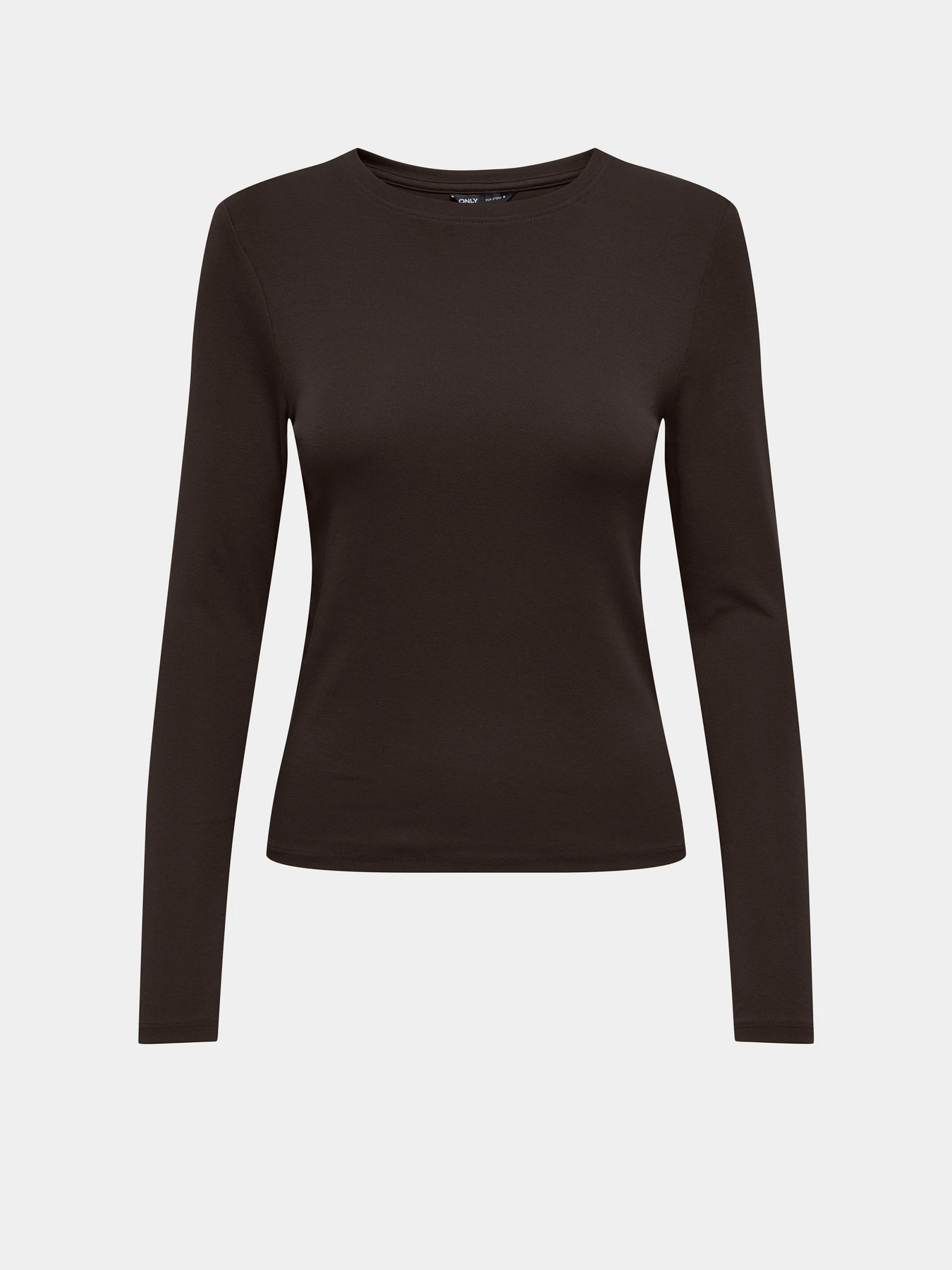 Худи и свитшоты Only RILEY O-NECK L/S TOP JRS модель 15323159_Black Coffee Фото