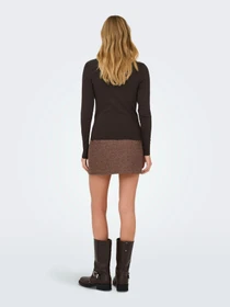 Худи и свитшоты Only RILEY O-NECK L/S TOP JRS модель 15323159_Black Coffee Фото