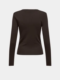 Худи и свитшоты Only RILEY O-NECK L/S TOP JRS модель 15323159_Black Coffee Фото