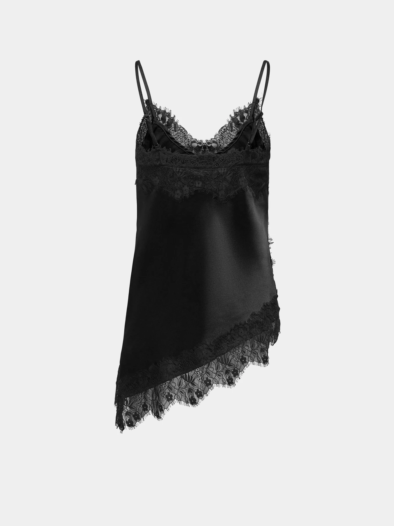 Футболки і поло Only INDONA STRAP SATIN LACE TOP модель 15380352_Black Футболки і поло Only INDONA STRAP SATIN LACE TOP модель 15380352_Black Фото