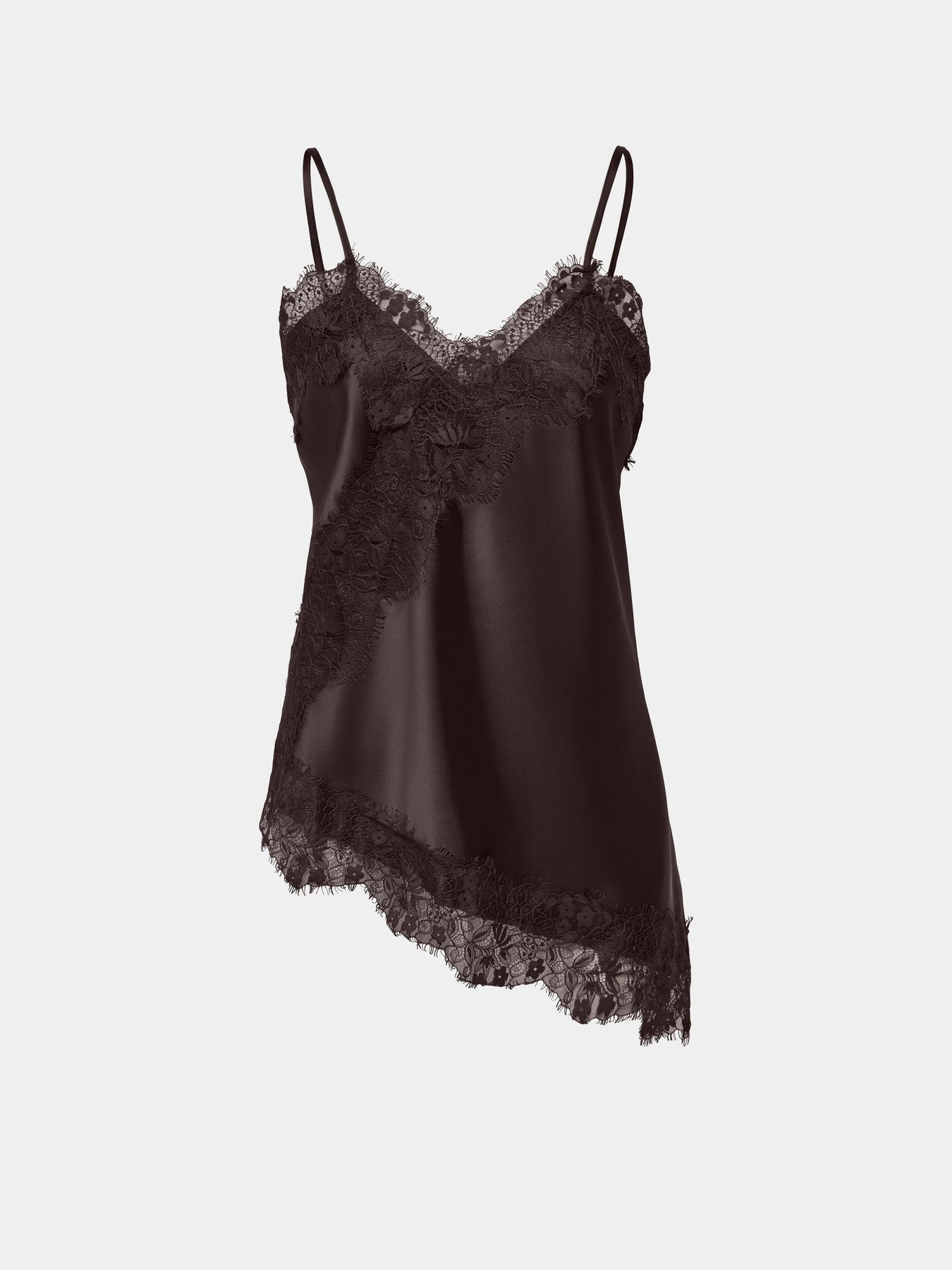 Футболки і поло Only INDONA STRAP SATIN LACE TOP модель 15380352_Chocolate Torte Футболки і поло Only INDONA STRAP SATIN LACE TOP модель 15380352_Chocolate Torte Фото