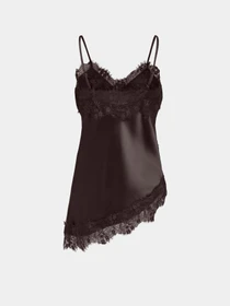 Футболки і поло Only INDONA STRAP SATIN LACE TOP модель 15380352_Chocolate Torte Фото