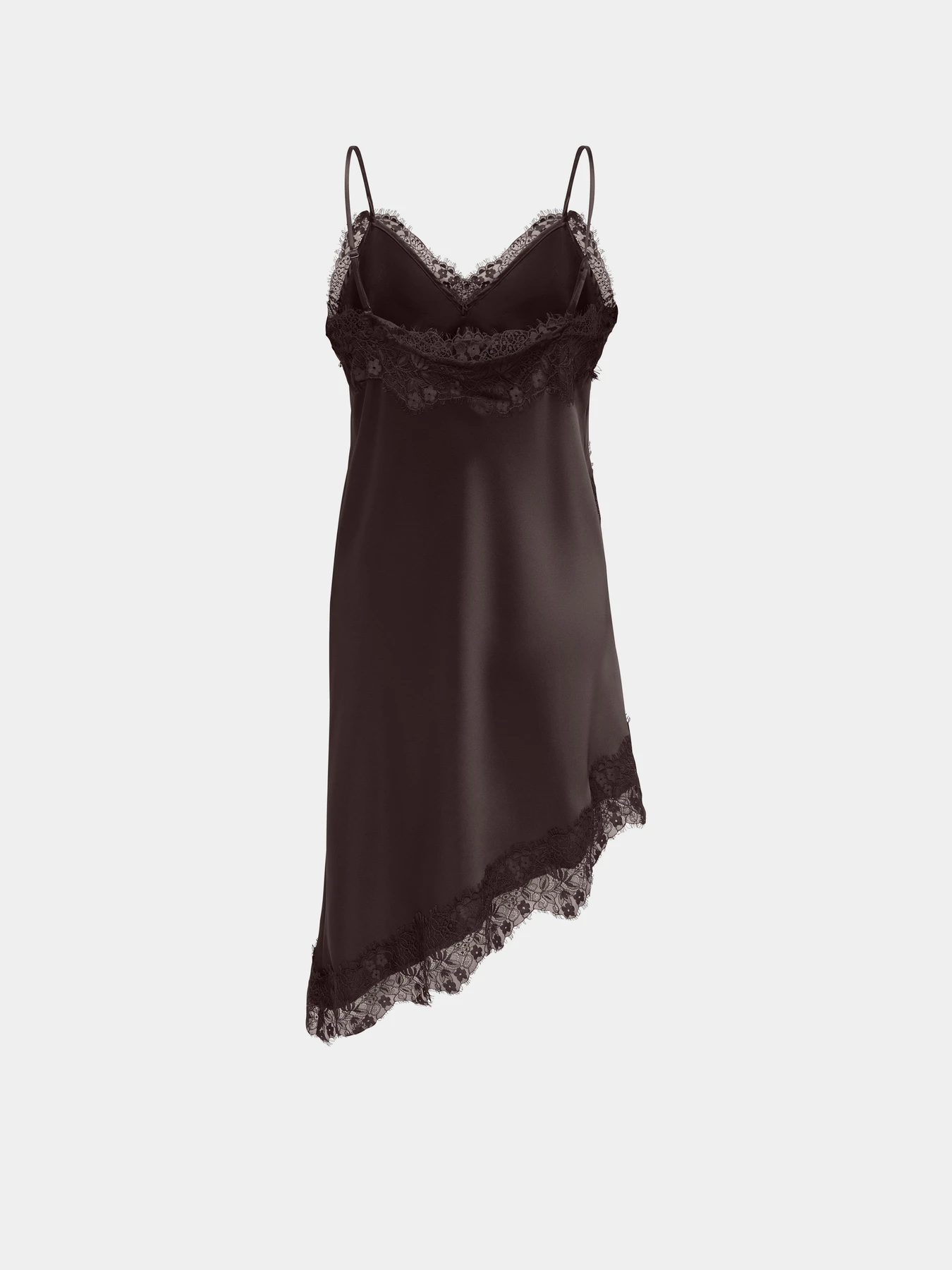 Платья Only INDONA STRAP SATIN LACE DRESS модель 15382051_Chocolate Torte Фото