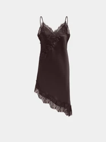 Платья Only INDONA STRAP SATIN LACE DRESS модель 15382051_Chocolate Torte Фото