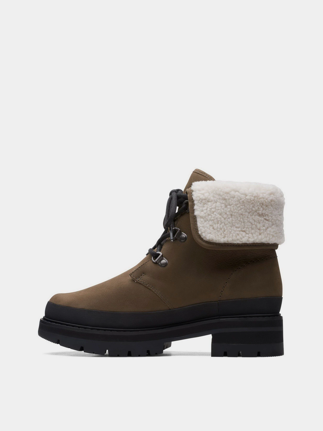 Черевики та чоботи Clarks  Orianna Turn Dark Olive Warmlined модель 26167808 Фото