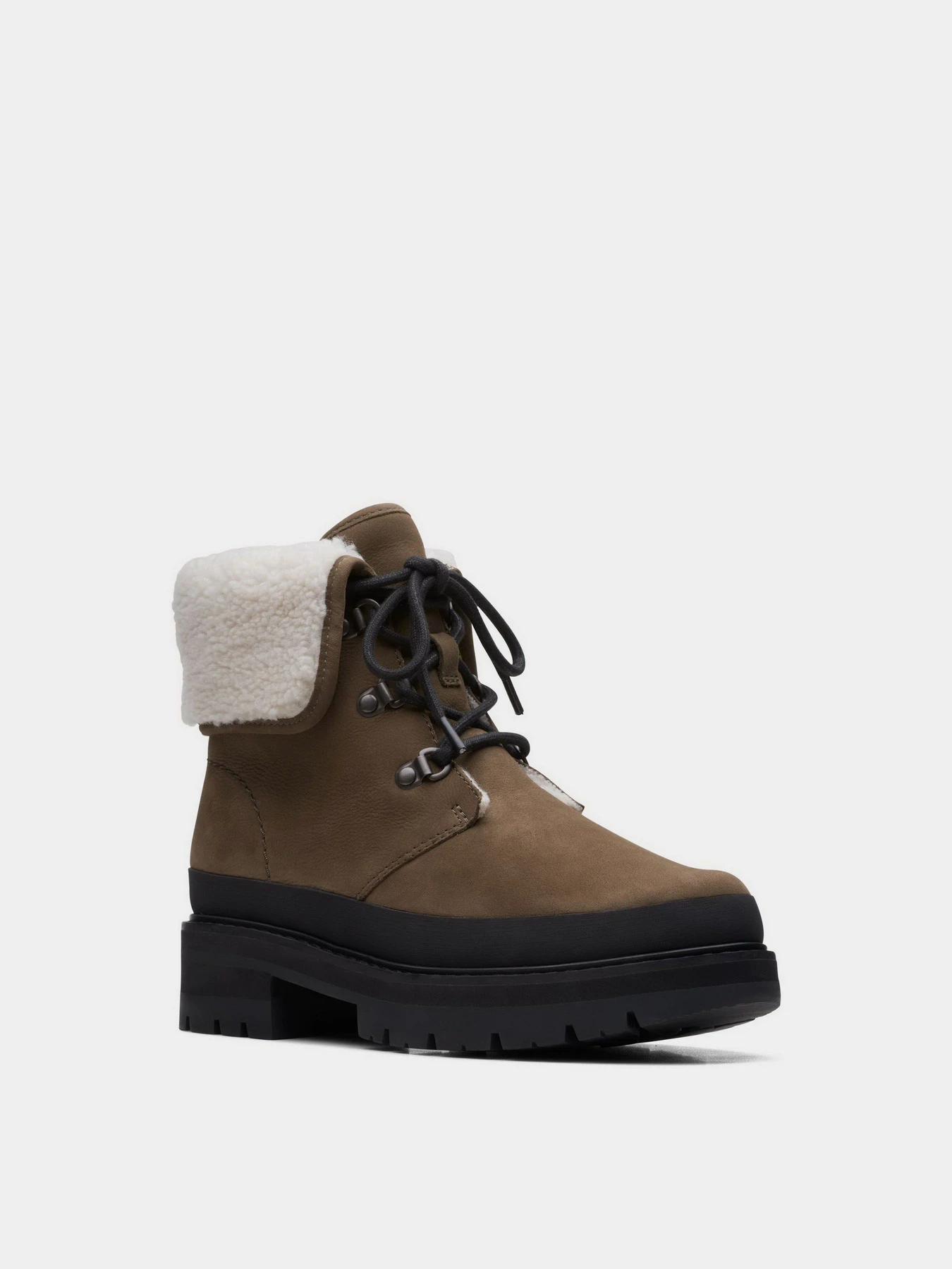 Черевики та чоботи Clarks  Orianna Turn Dark Olive Warmlined модель 26167808 Фото