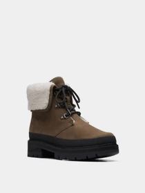 Черевики та чоботи Clarks  Orianna Turn Dark Olive Warmlined модель 26167808 Фото