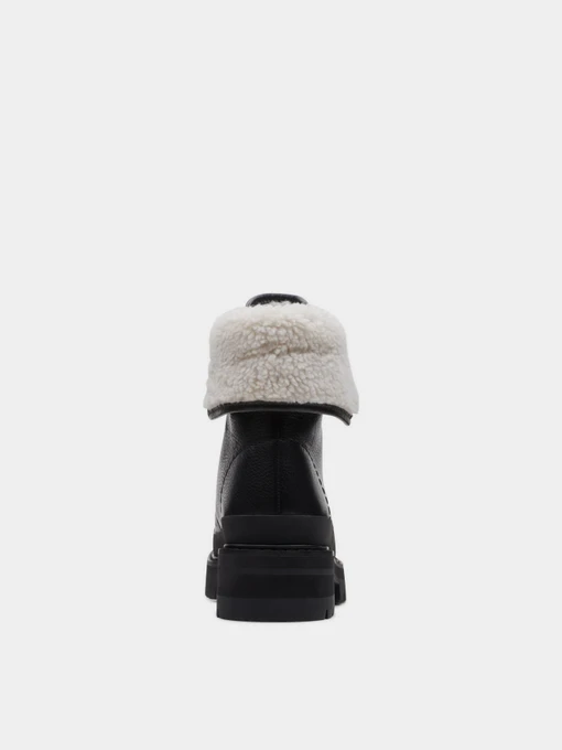Шкіряні Жіночі Черевики Clarks Orianna Turn Dark Olive Warmlined фото 3