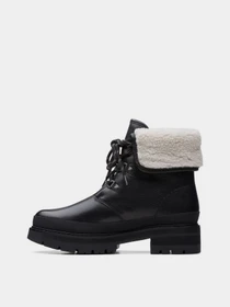 Ботинки и сапоги Clarks Orianna Turn Dark Olive Warmlined модель 26167879 Фото