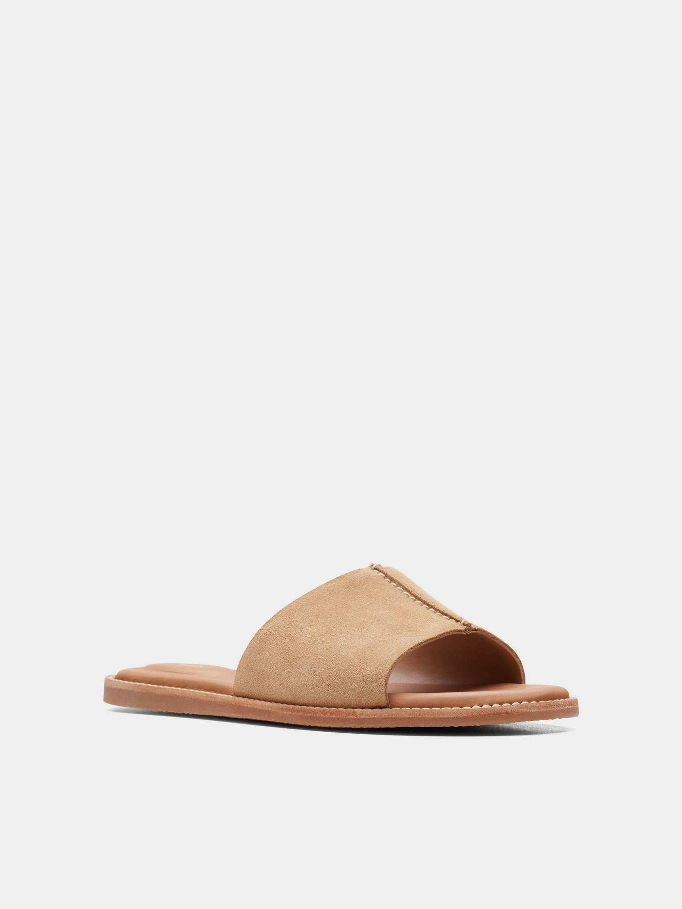 Шльопанці Clarks Karsea Mule Light Tan Suede модель 26166690 Шльопанці Clarks Karsea Mule Light Tan Suede модель 26166690 Фото