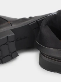 Ботинки и сапоги Clarks Hearth Rose Black Leather модель 26174243 Фото