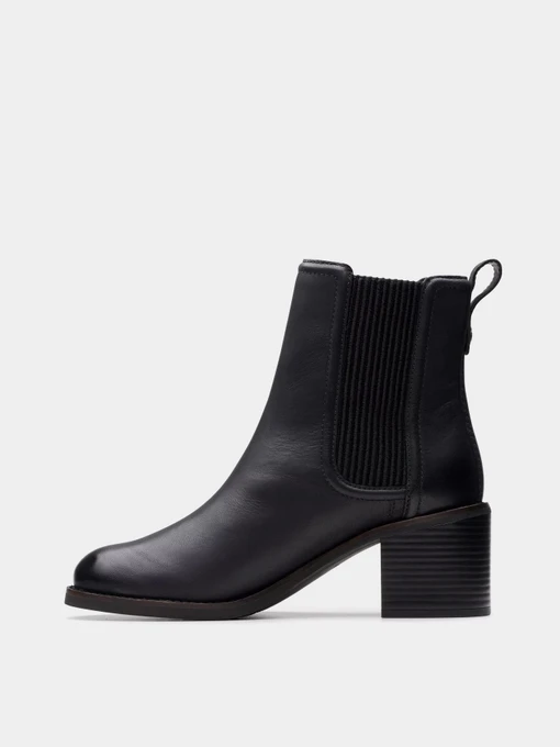 Шкіряні Жіночі Ботильйони Clarks Chamberly Top фото 3