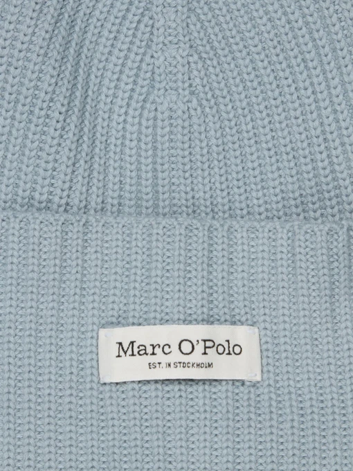 Marc O’Polo Шапка колір блакитний фото 2