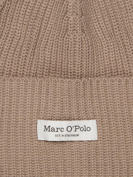 Marc O’Polo Шапка колір бежевий фото 2