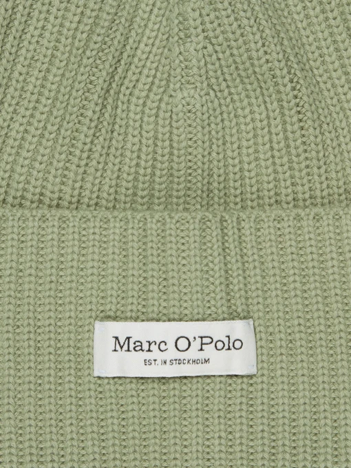 Marc O’Polo Шапка колір зелений фото 2