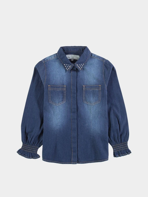Сорочки Piazza Italia модель 04469_dark denim Фото