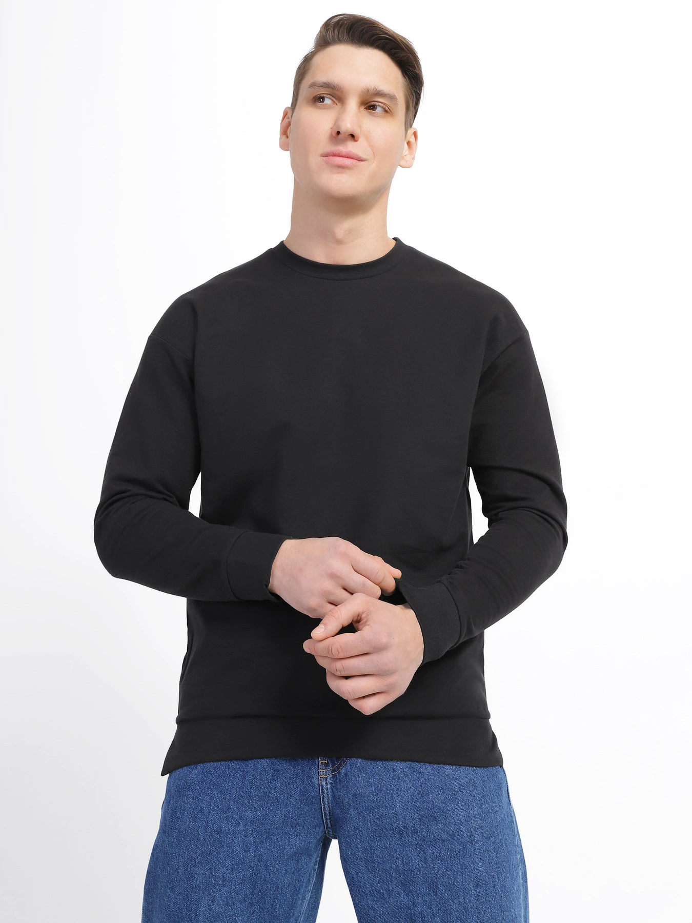 Худи и свитшоты Piazza Italia модель 04165_black Худи и свитшоты Piazza Italia модель 04165_black Фото