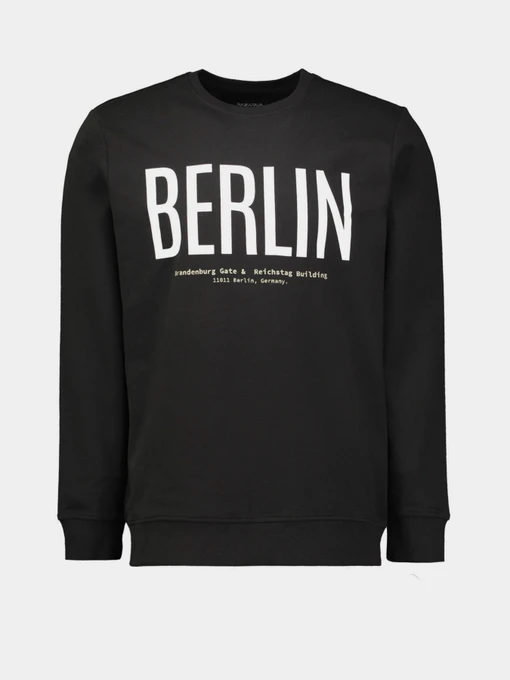 Худи и свитшоты Piazza Italia модель 04194_black Фото