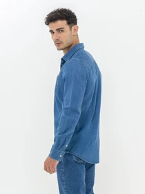 Сорочки Piazza Italia модель 07469_Denim Фото