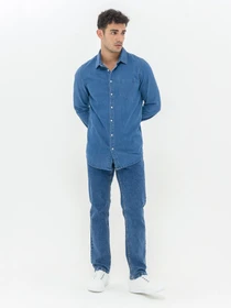 Сорочки Piazza Italia модель 07469_Denim Фото