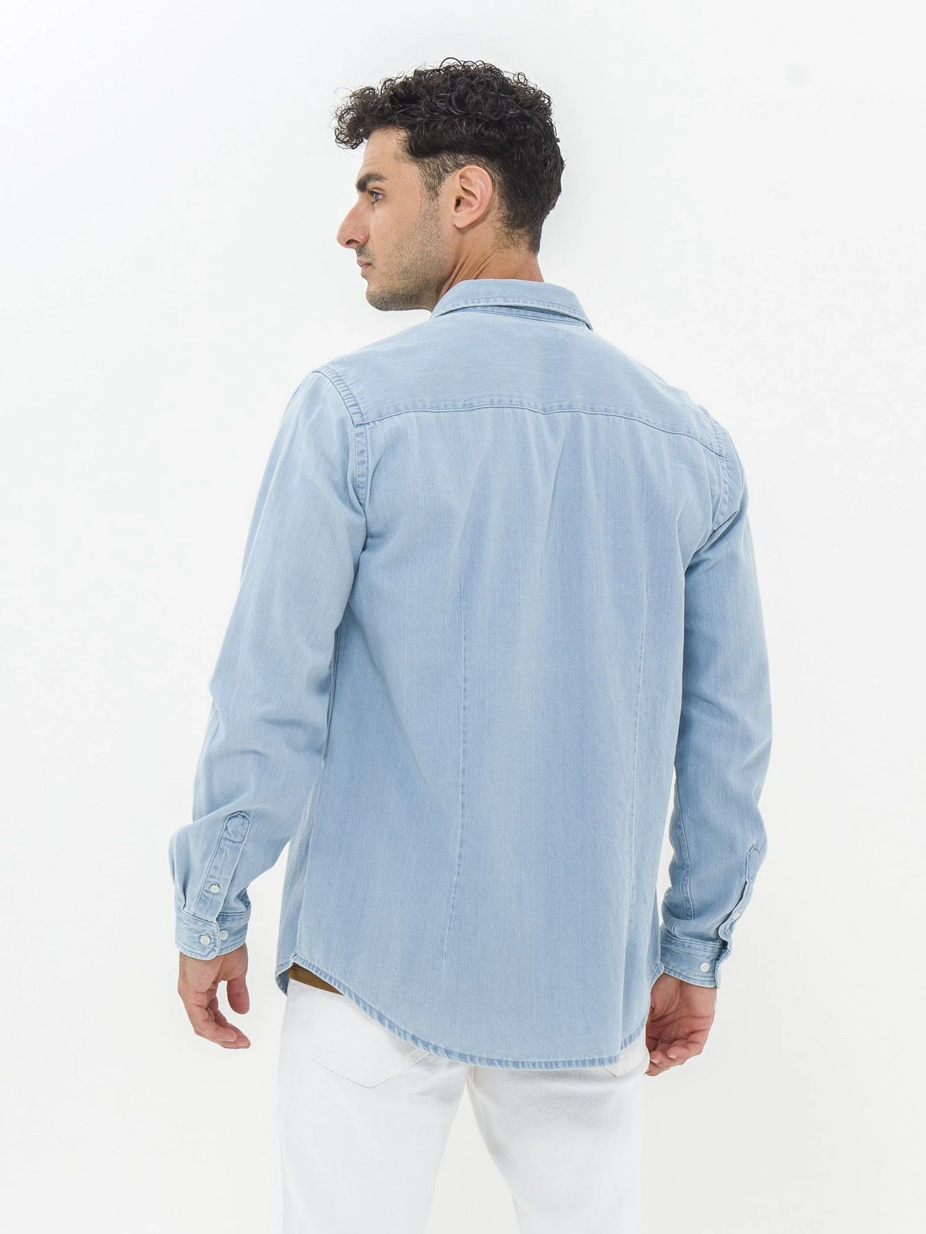 Рубашки Piazza Italia модель 07469_dark denim Фото