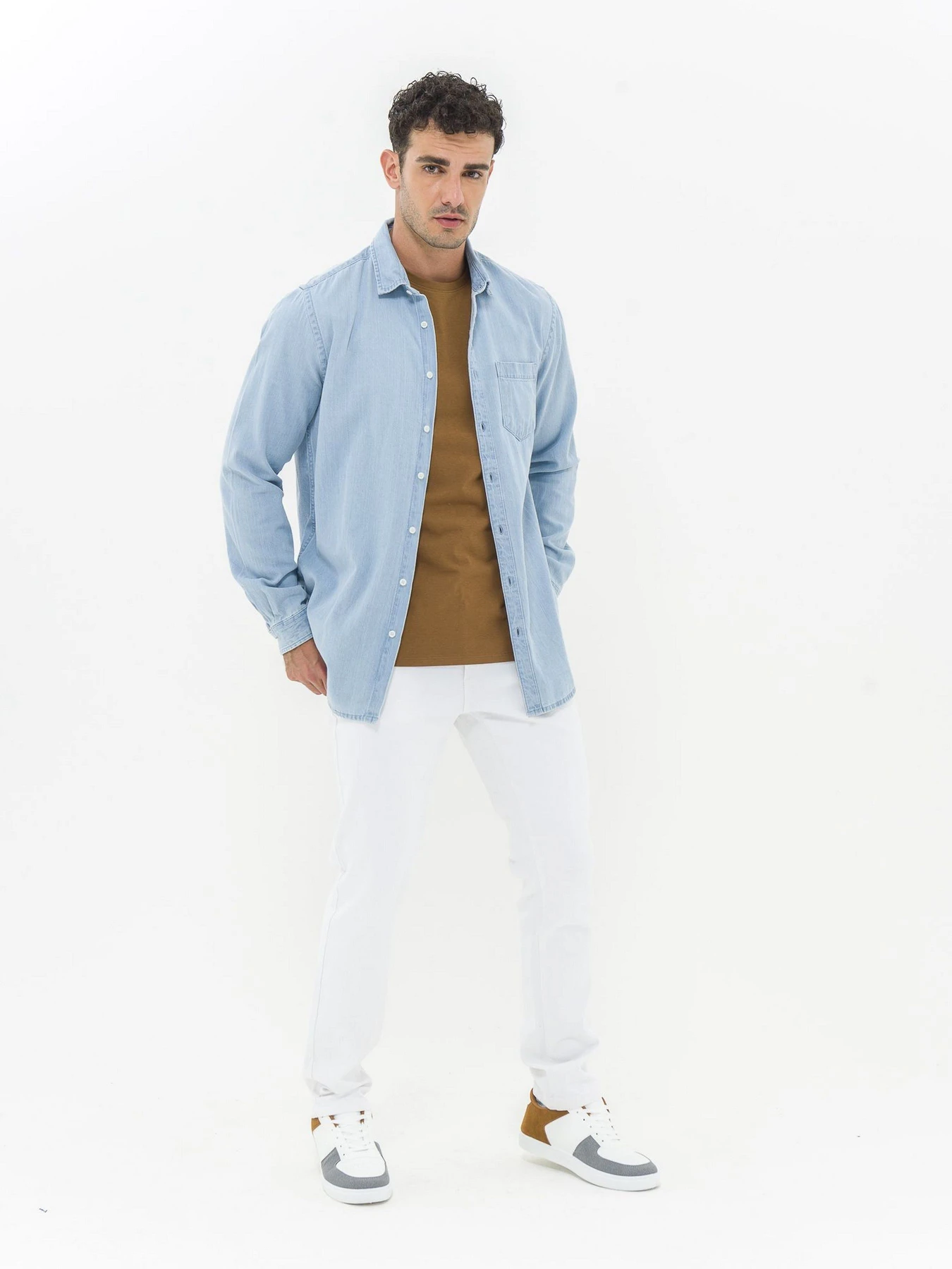 Рубашки Piazza Italia модель 07469_dark denim Фото