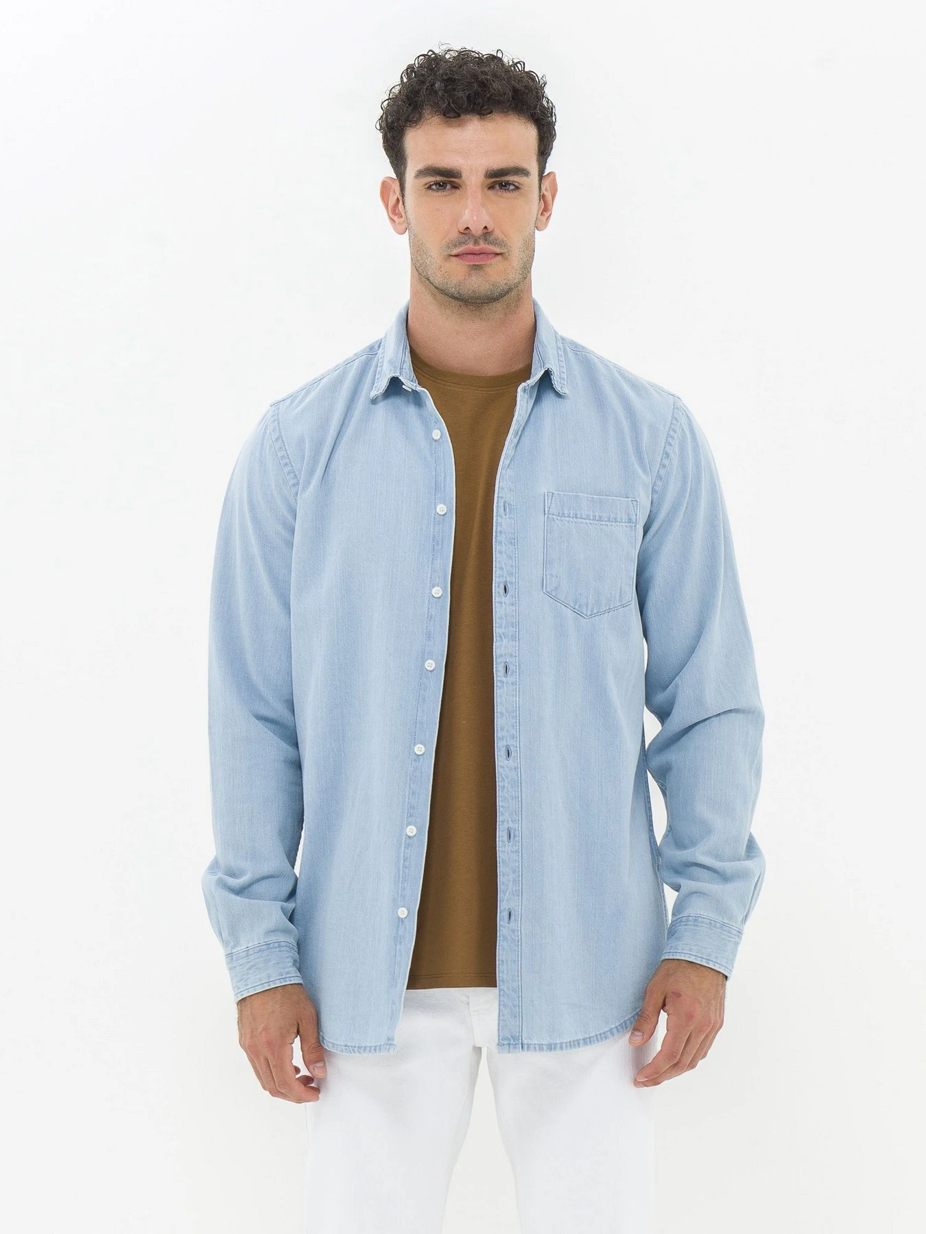 Рубашки Piazza Italia модель 07469_dark denim Фото