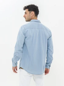 Рубашки Piazza Italia модель 07469_dark denim Фото