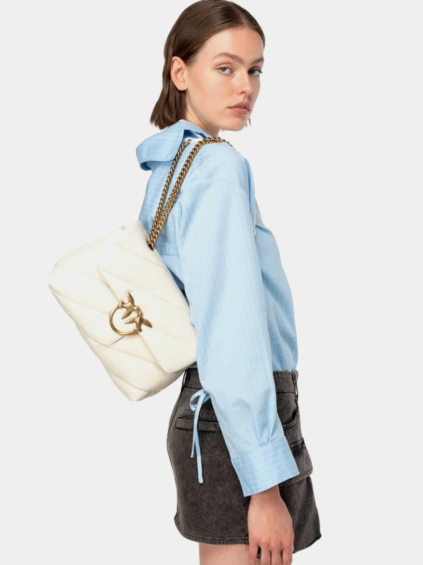 Сумки PINKO Love Puff Classic Cl Sheep Nappa модель 100038-A0F2 Z14Q Фото