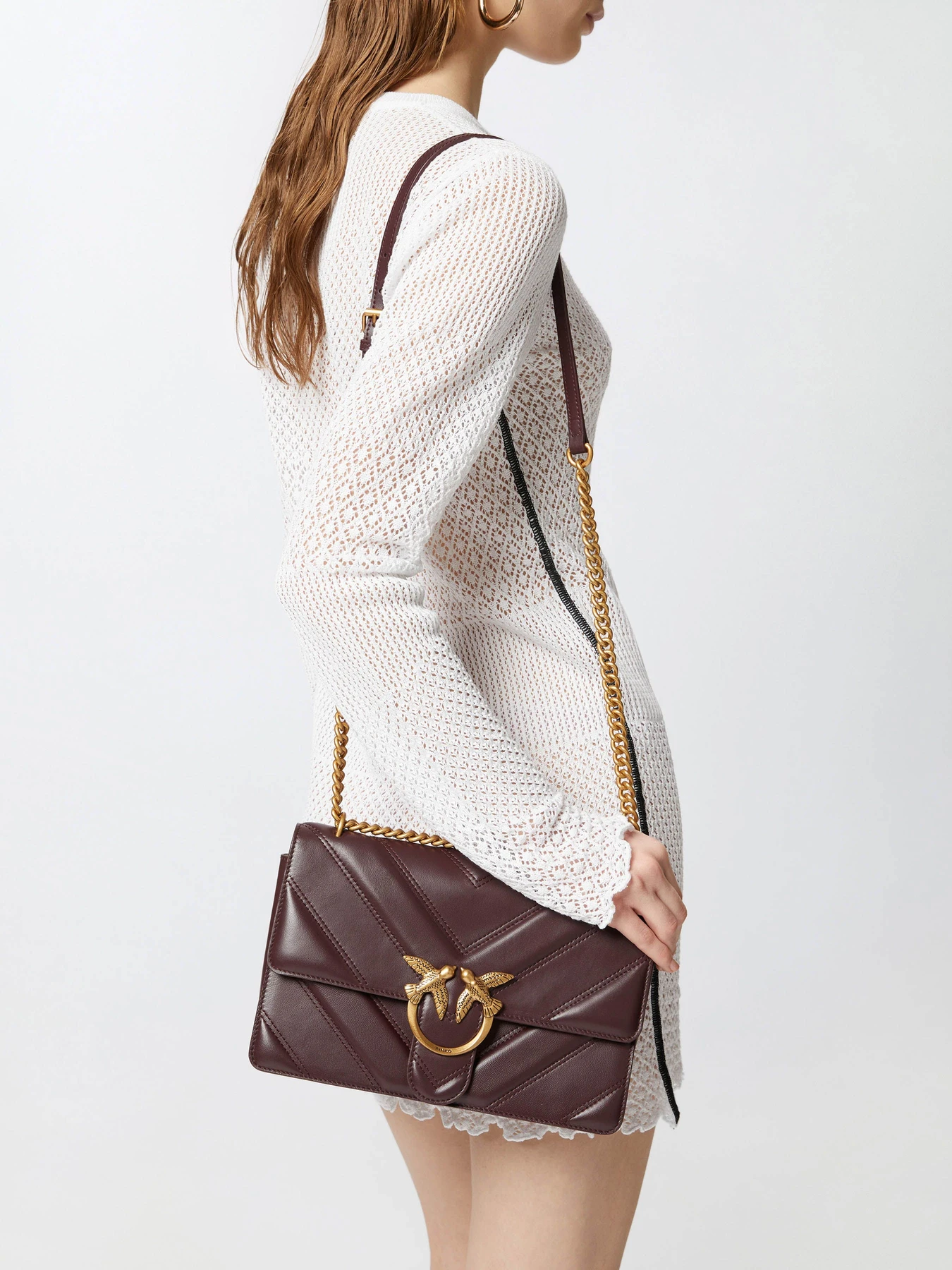 Сумки PINKO Love One Classic Light Dc Intarsio Nappa + Suede + Seta модель 104549-A26Z W36Q Сумки PINKO Love One Classic Light Dc Intarsio Nappa + Suede + Seta модель 104549-A26Z W36Q Фото
