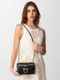 Сумки PINKO Love One Mini Light Dc Intarsio Nappa + Suede + Seta модель 104550-A26Z Z99Q Фото