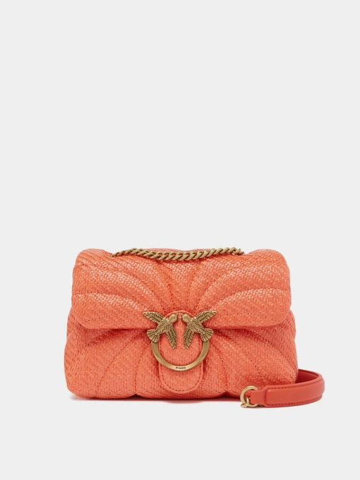 Сумки PINKO Love Puff Mini Cl Rafia Butterfly Quilt модель 100039-A2C8 B00Q Фото