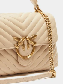 Сумки PINKO Love Lady Puff Classic Cl Sheep Nappa Chevron модель 100044-A0GK C50Q Фото