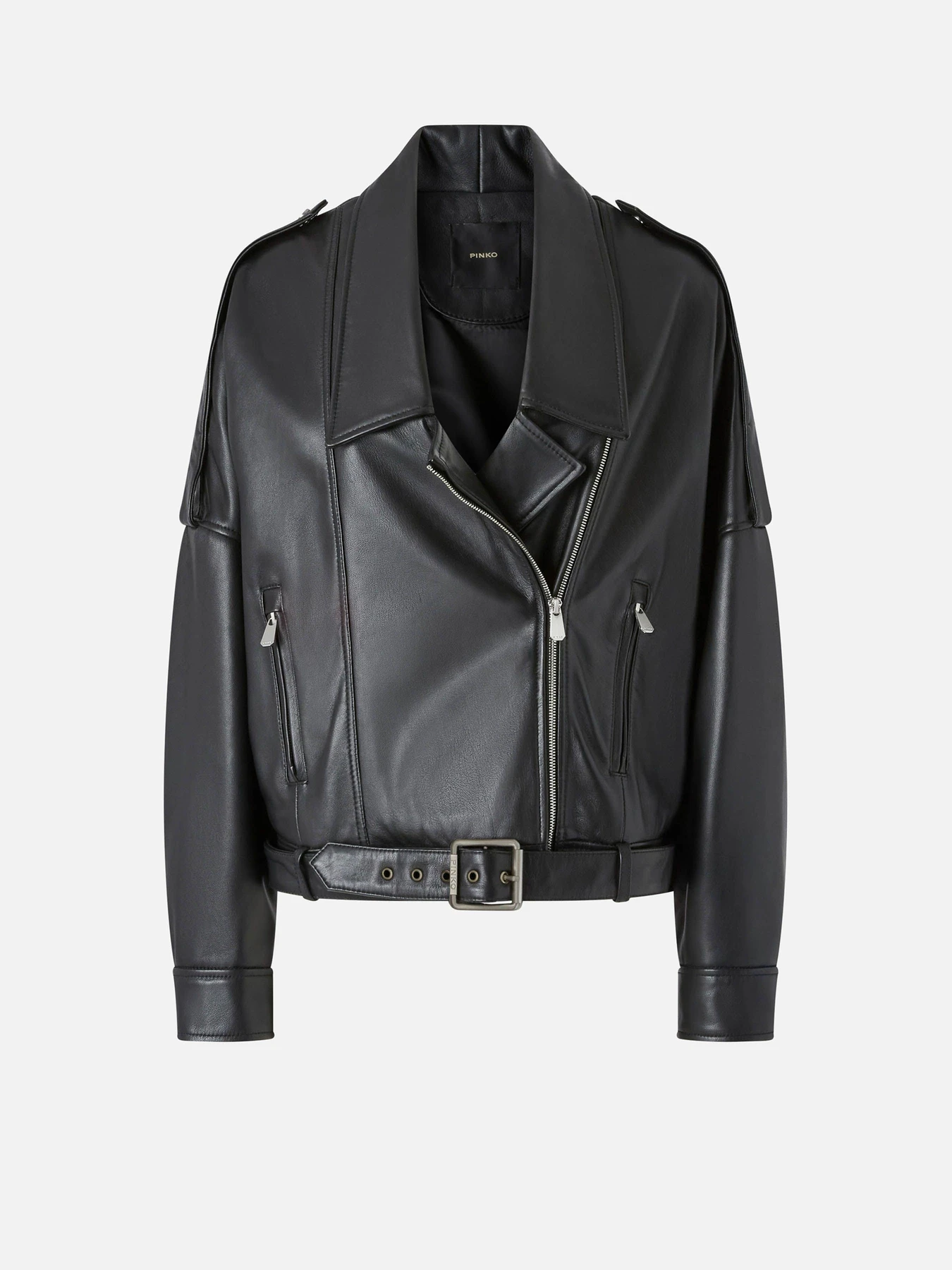 Куртки та дублянки PINKO Confine Chiodo модель 104877-A21L Z99 Куртки та дублянки PINKO Confine Chiodo модель 104877-A21L Z99 Фото