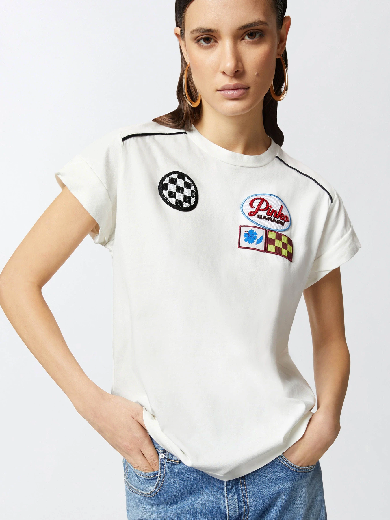 Футболки и поло PINKO Randal T-Shirt  Jersey Tinto Capo модель 105270-A2ME Z05 Фото