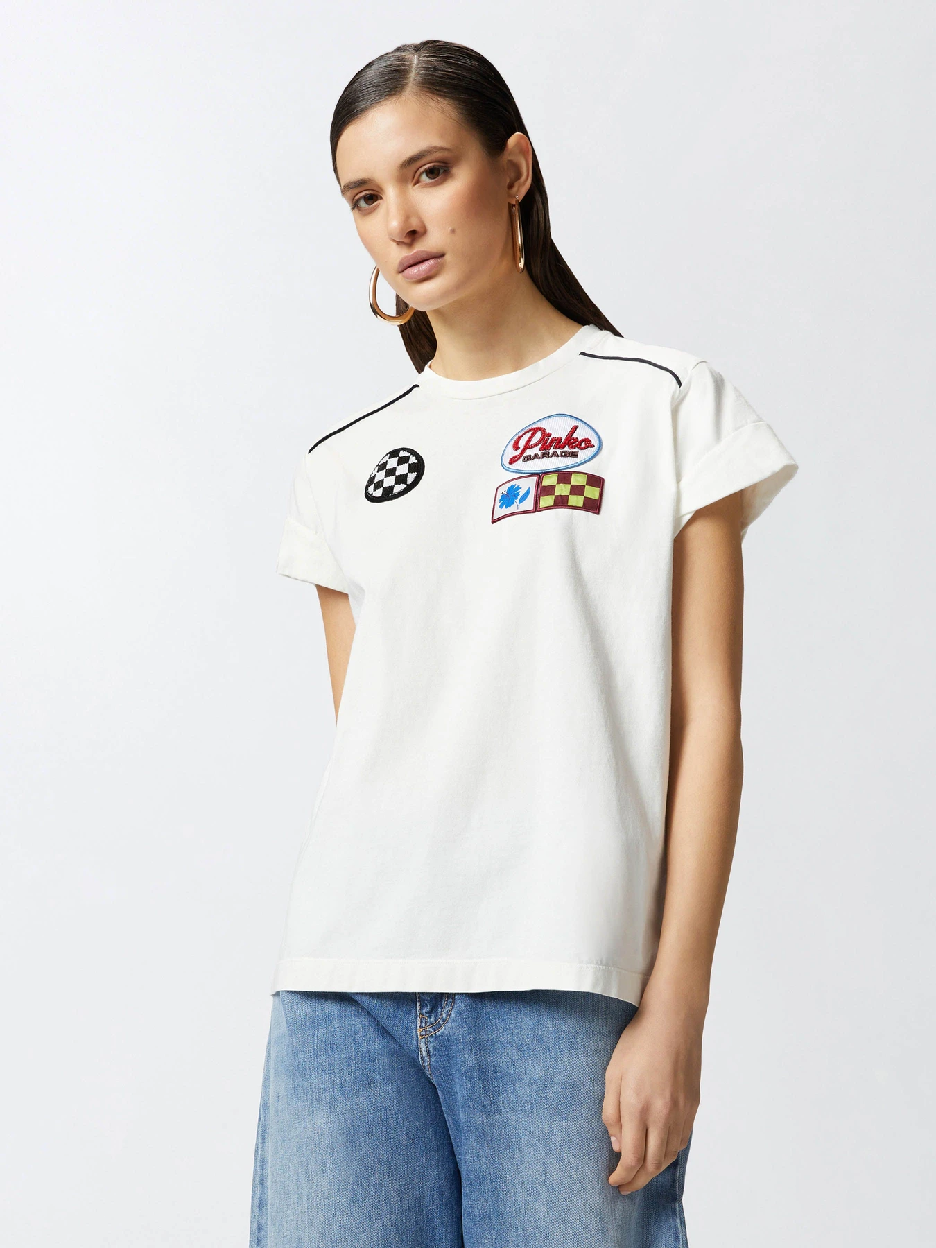 Футболки и поло PINKO Randal T-Shirt  Jersey Tinto Capo модель 105270-A2ME Z05 Фото