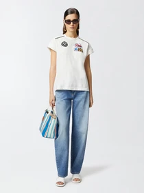Футболки и поло PINKO Randal T-Shirt  Jersey Tinto Capo модель 105270-A2ME Z05 Фото