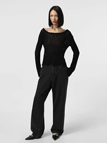 Худи и свитшоты PINKO Leslie Maglia Soft Cotton модель 105302-A2N7 Z99 Фото