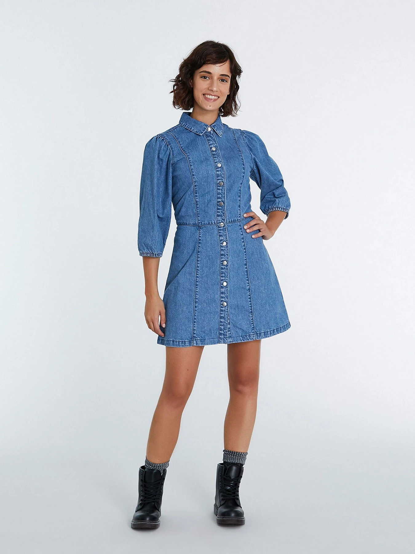 Платья Piazza Italia модель 46583_denim Фото
