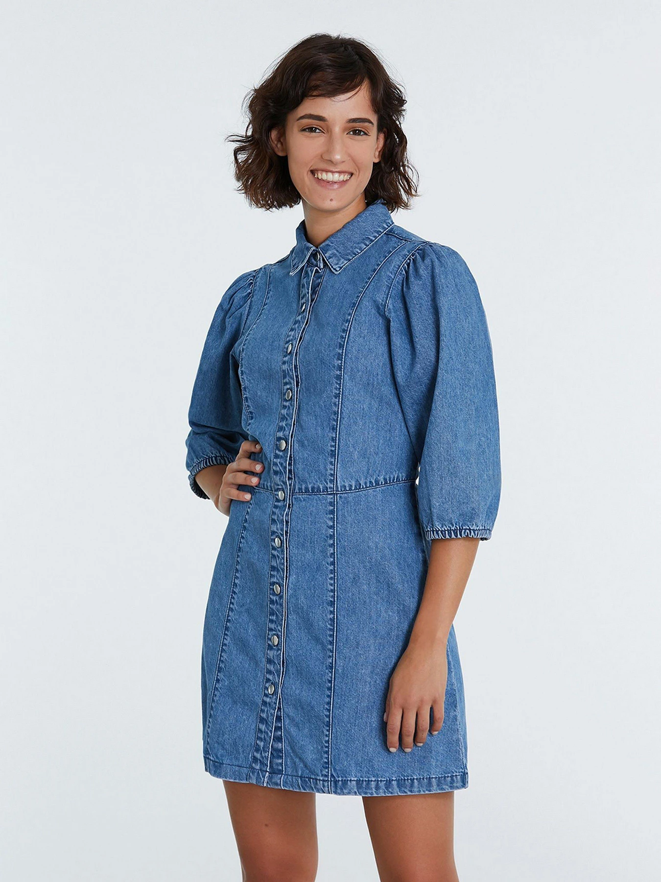 Платья Piazza Italia модель 46583_denim Фото