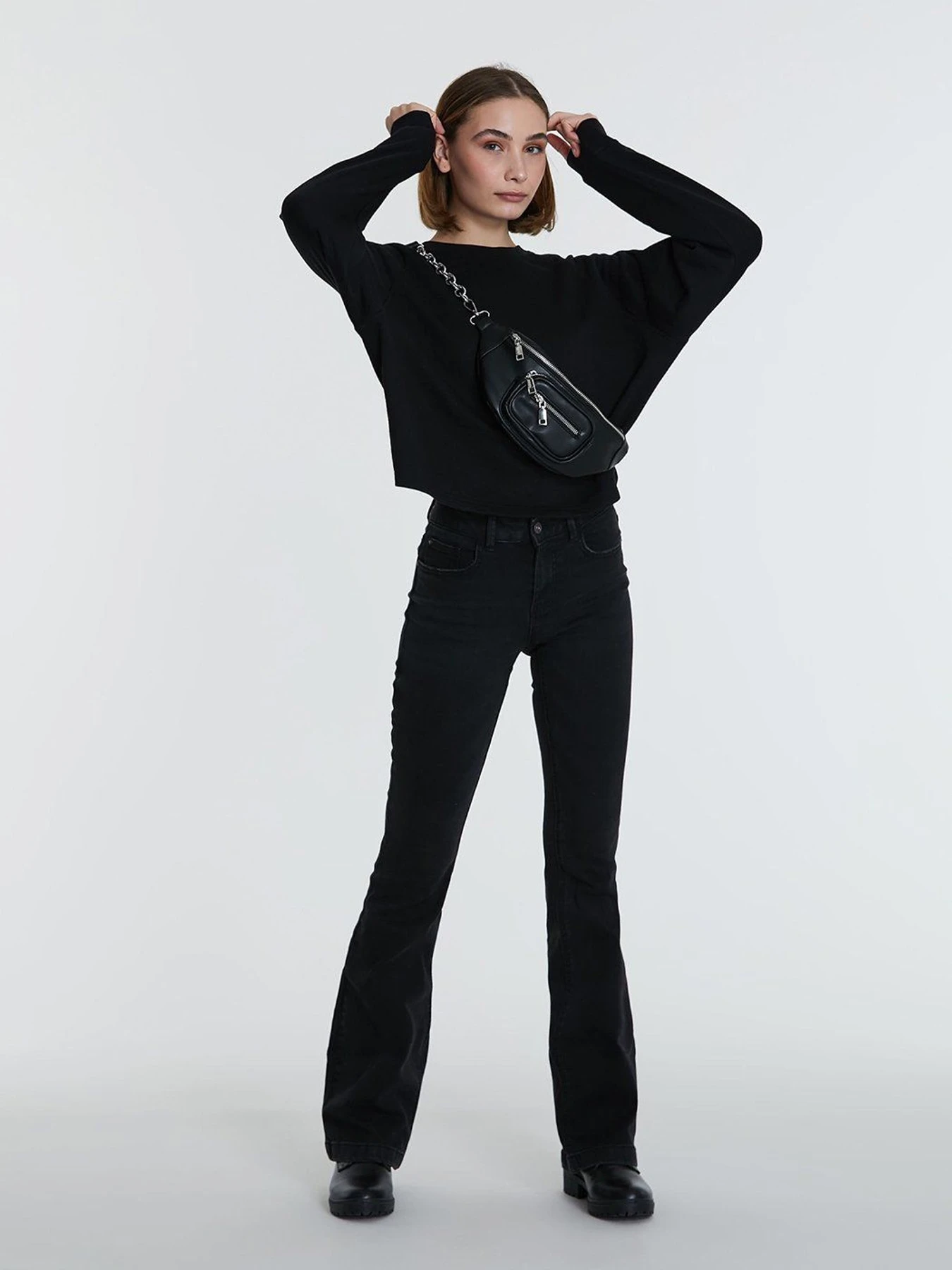 Худи и свитшоты Piazza Italia модель 46362_black Худи и свитшоты Piazza Italia модель 46362_black Фото