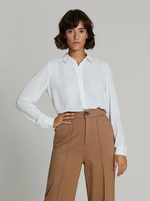 Рубашки Piazza Italia модель 43257_milk Фото