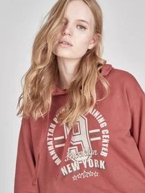 Худи и свитшоты Piazza Italia модель 03416_brick red Фото